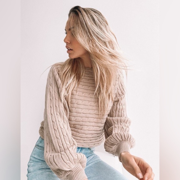 Vici Sweaters - Vici Cable Knit Sweater